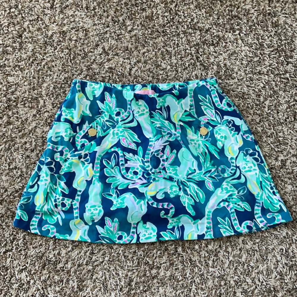 Lilly Pulitzer Madison Skort, Lemur Print, size XS